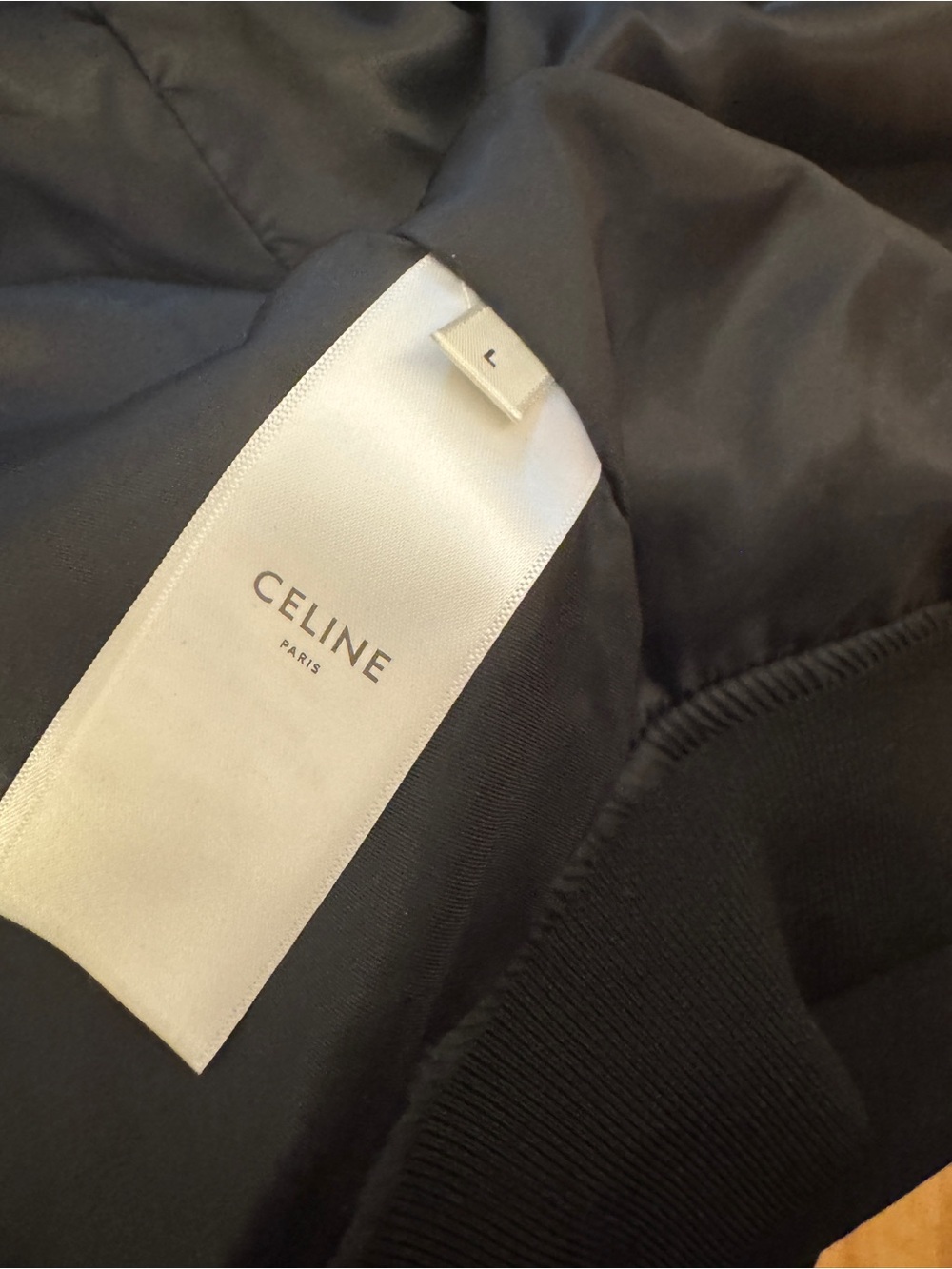 Celine Black Hooded Satin-Lined Jacket - Picture 4 of 4